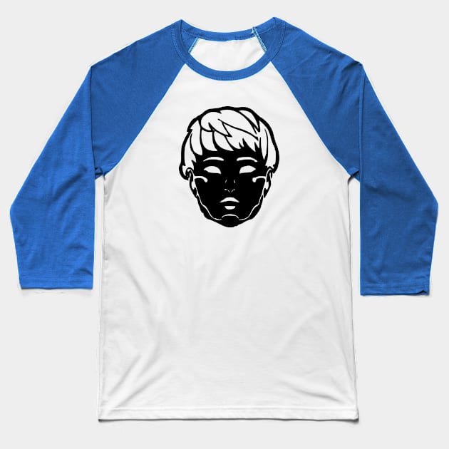 Valkyrie Icon Black Baseball T-Shirt by Paul Draw